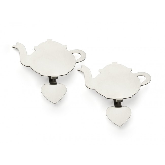 Set 2 suporti plicuri pentru ceai sub forma de ceainic