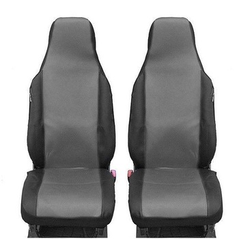 Set huse scaune auto fata universale Flexzon, gri, 1+1, 2 buc Set huse scaune auto fata universale Flexzon, gri, 1+1, 2 buc