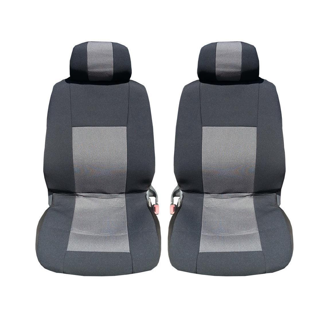 Set huse scaune auto fata universale Flexzon, gri, 1+1 Lux