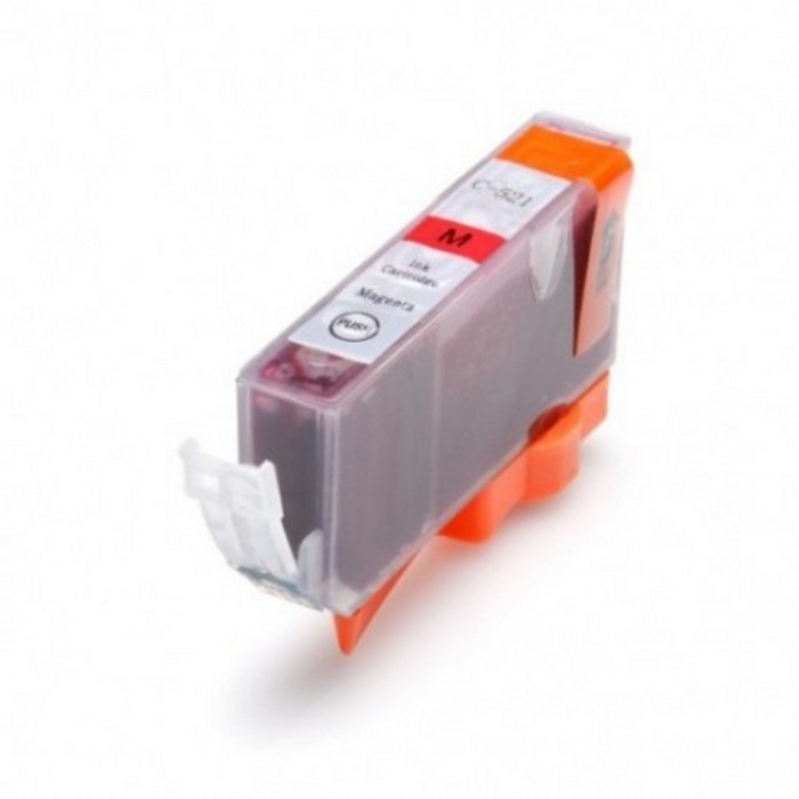 Cartus cerneala (inkjet) TIN compatibil cu CANON CLI-521 Magenta - 496 pagini (9.5 ml - capacitate mare)