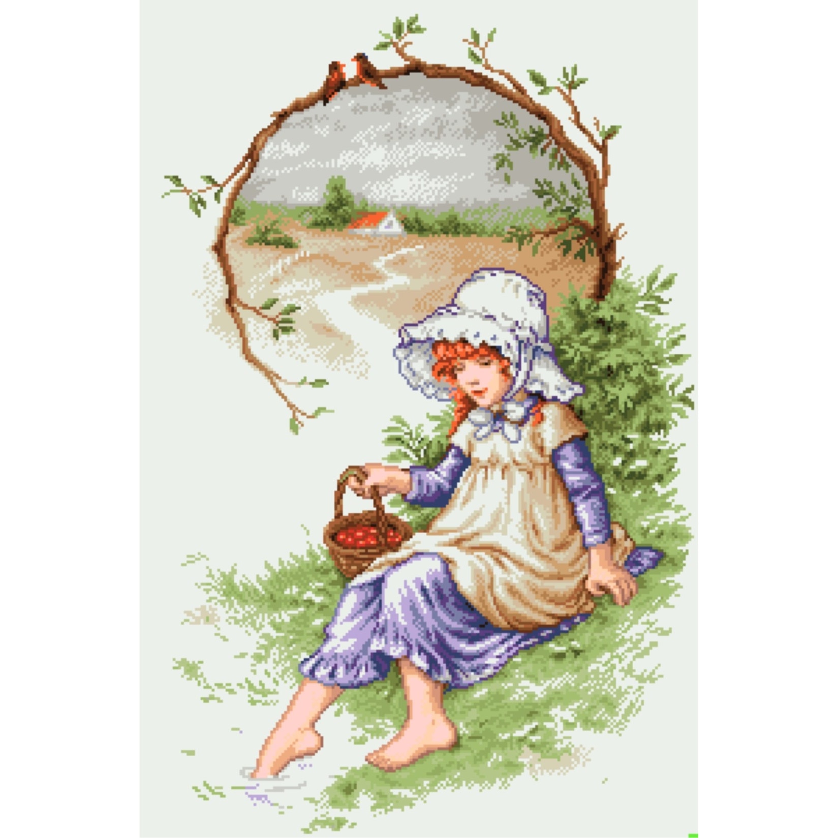 Magia copilariei - kit goblen cu panza imprimata