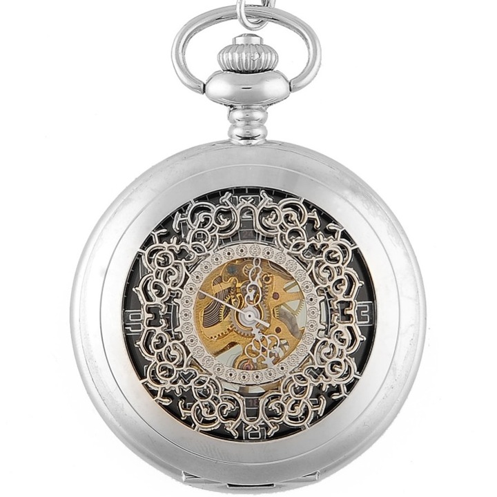 Zsebóra, fém, kvarc szerkezet, arany/ezüst