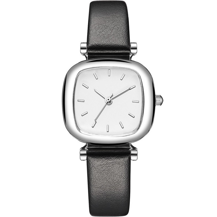 Óra, KP12383, Rozsdamentes acél, 20,5 cm, Fekete