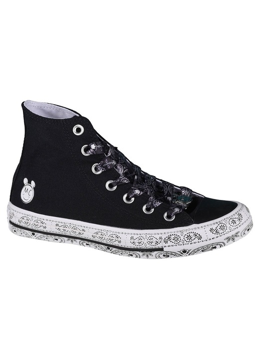 Pantofi sport dama, Converse X Miley Cyrus Chuck Taylor All Star, Panza, Alb, Negru