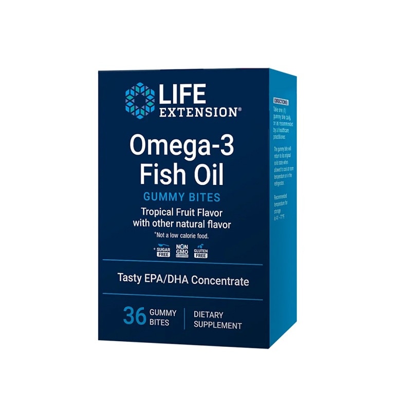 Омега-3 Fish Oil Gummy Bites Life Extension, 36 Желета - eMAG.bg