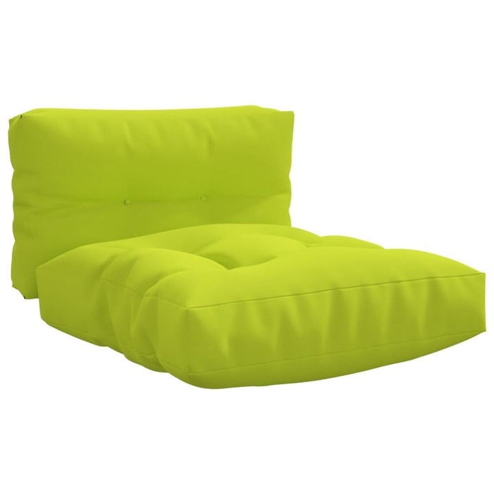 Set perne de paleti vidaXL, 2 buc, verde aprins, material textil, 2.75 kg