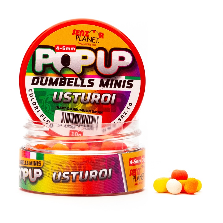 Pop-up, Dumbells Minis, Senzor Planet, Usturoi, 4-5 mm, 10 g