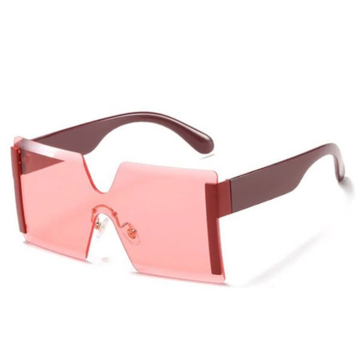 Ochelari de soare, Femei, Oversize, Model Royal, Protectie UV400, Universal, Rosu