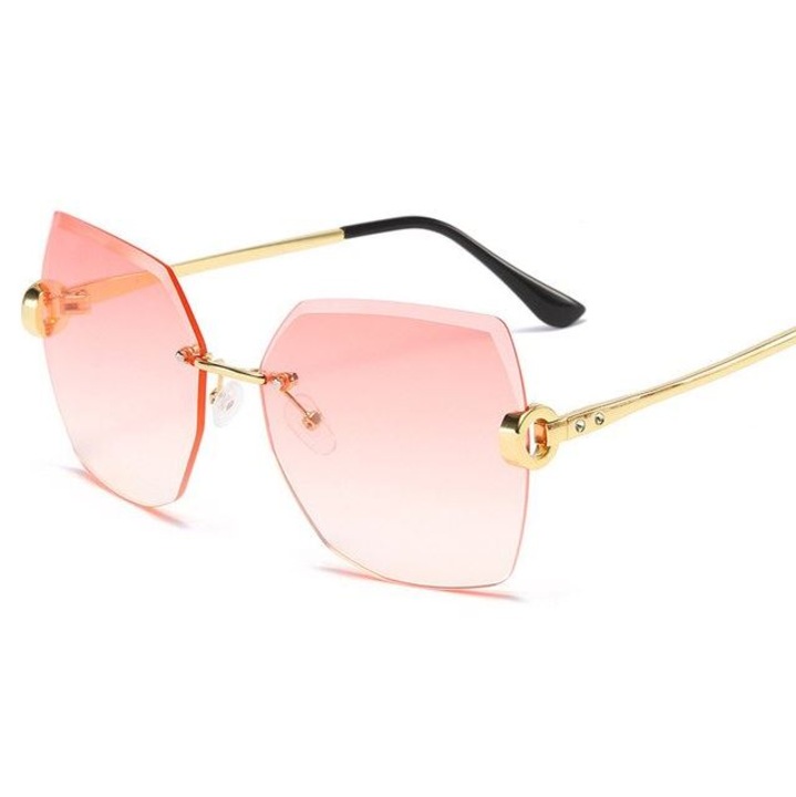 Ochelari de soare, Femei, Model Splendid retro, Protectie UV400, Universal, Roz