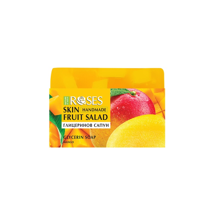 Глицеринов сапун Nature of Agiva, Skin Fruit Salad, Handmade, Манго, 80 г
