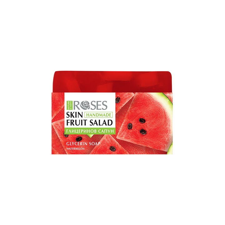 Глицеринов сапун Nature of Agiva, Skin Fruit Salad, Handmade, Диня, 80 г