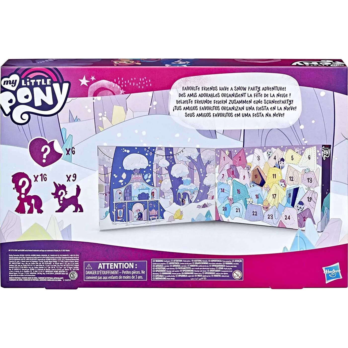 Set 25 de figurine My Little Pony, Snow Party Contdown, Calendar advent