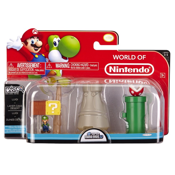 Set figurine Nintendo W1 3pak Layer Cake Desert Luigi, 3 personaje, multicolor, 10x15cm
