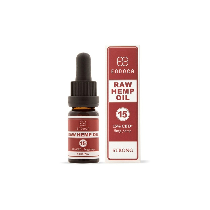 Raw Hemp Oil 15%, 10 ml, 1500 Mg CBD + CBDa