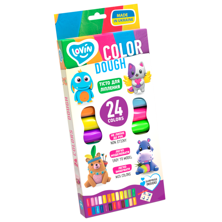 Комплект пластелин Lovin 24бр.x15гр. Shine&Aroma Dough
