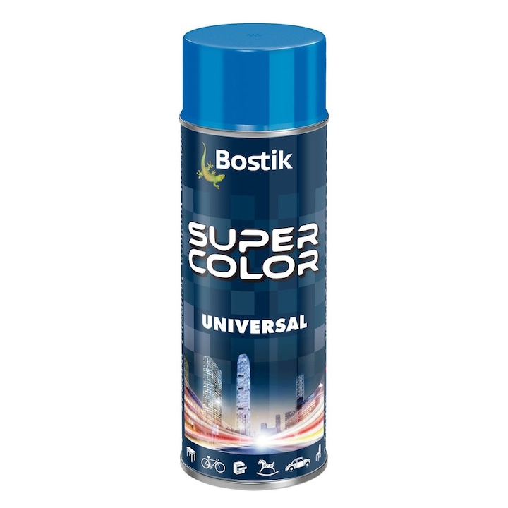 Спрей боя, Bostik Color Universal, небесно синьо RAL 5015, интериор/екстериор, 400 ml