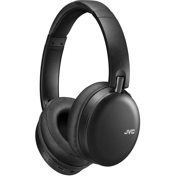 Слушалки JVC HA-S91N-BU, Bluetooth, On-Ear, Микрофон, Шумопотискане, Черни