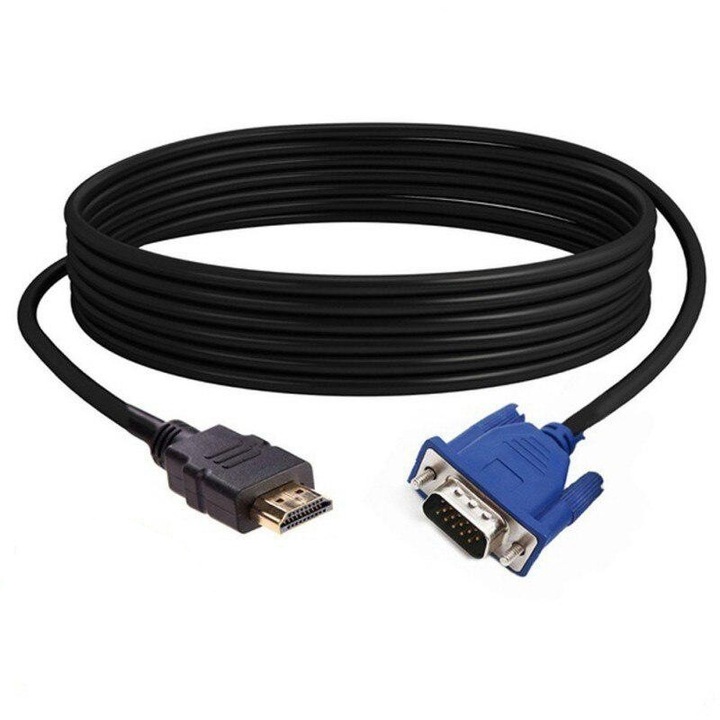 HDMI към VGA видео кабел / 1,5 м, черен