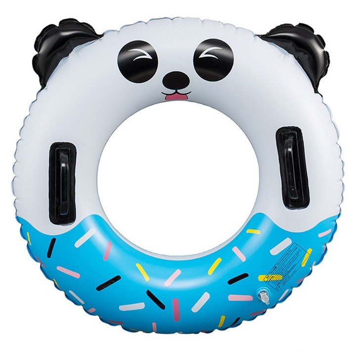 Gyermek úszógumi 70cm panda többszínű környezetbarát PVC