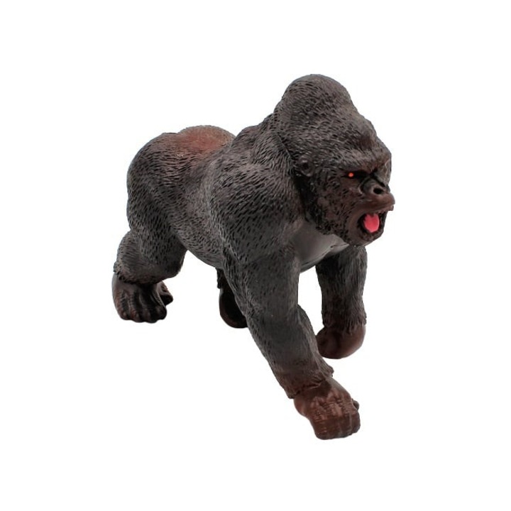 Figurina replica, Deluxebase, animal gorila, culoareaa maroniu, 15 cm