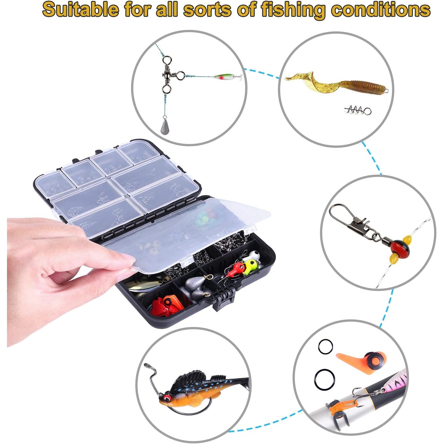 Accesorii pentru pescuit la crap, 20 de buc, pivotant cu inel, dispozitiv  de pescuit pentru păr, schimbare rapidă, pentru terminalul de pescuit la  crap, echipament de pescuit ~ Cutii pescuit ~ Bătrân Pescar
