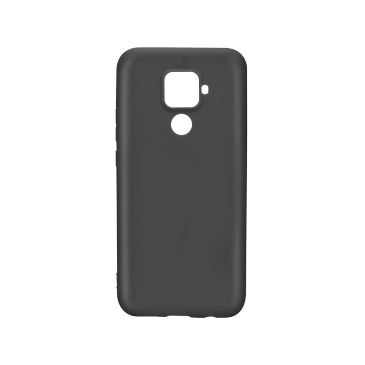 Калъф Lemontti Silicon Silky, съвместим с Huawei Nova 5z, черен