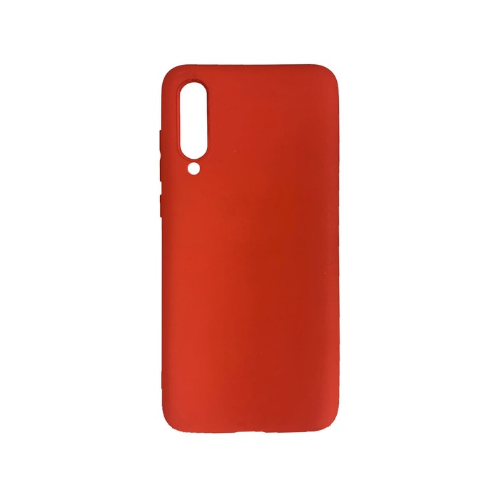 Силиконов кейс Lemontti Silky съвместим с Xiaomi Mi 9 Pro 5G Red