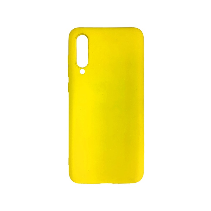 Силиконов кейс Lemontti Silky съвместим с Xiaomi Mi 9 Pro 5G, Жълт