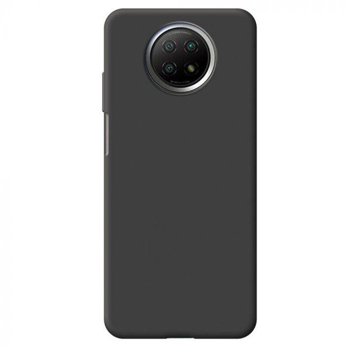Husa Lemontti Silicon Silky compatibila cu Xiaomi Redmi Note 9T 5G, Negru