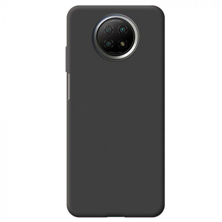 Husa Lemontti Silicon Silky compatibila cu Xiaomi Redmi Note 9T 5G, Negru