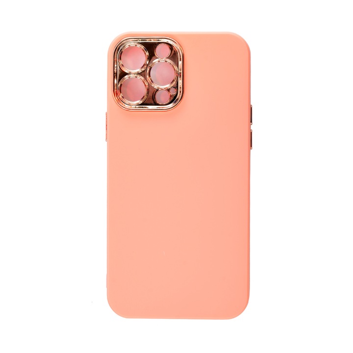 Husa de protectie telefon compatibila iPhone 13 Pro Max, TPU, Portocaliu