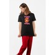 Tricou personalizat pentru dama cu imprimeu, Tupac Shakur, Bumbac, Negru, XL
