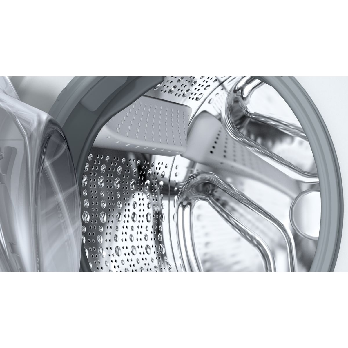 Masina de spalat incorporata Bosch WUU28T62BY Serie 6 cu incarcare frontala, 9 kg, SpeedPerfect, Hygiene Plus, clasa energetica A, usa Inox-neagra