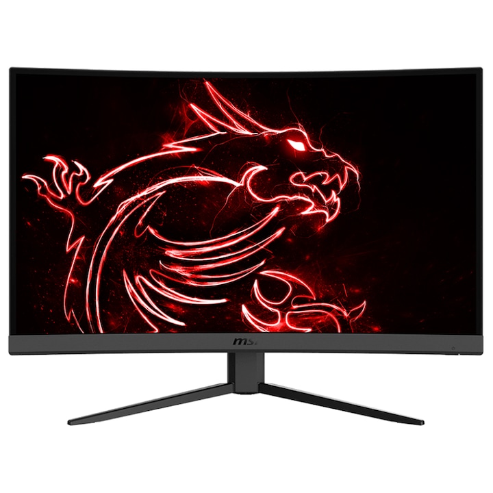 MSI G32CQ4 E2 gaming monitor, 32" VA, WQHD, ívelt (1500R), 1ms, 170hz, AMD Freesync Premium, fekete