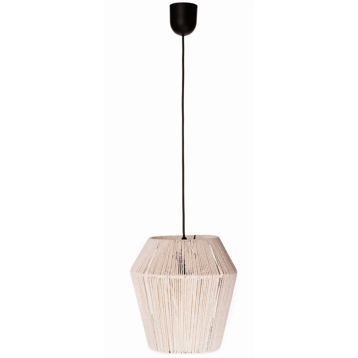 Lampa suspendata, Ledigo, Textil, E27, Alb