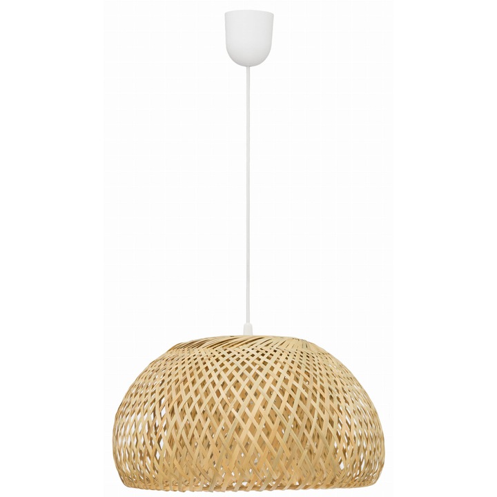 Lampa suspendata, Ledigo, Bambus, E27, 30 cm, Bej