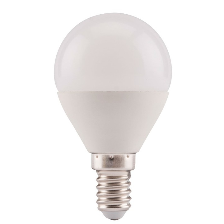 Bec LED, Extol Light, 410lm, 5W, E14, mini, alb cald
