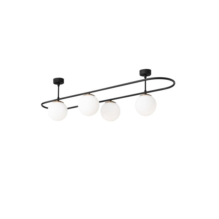 Lustra, Opviq, E27, 118 x 33 x 40 cm, 892OPV1506, metal, Negru