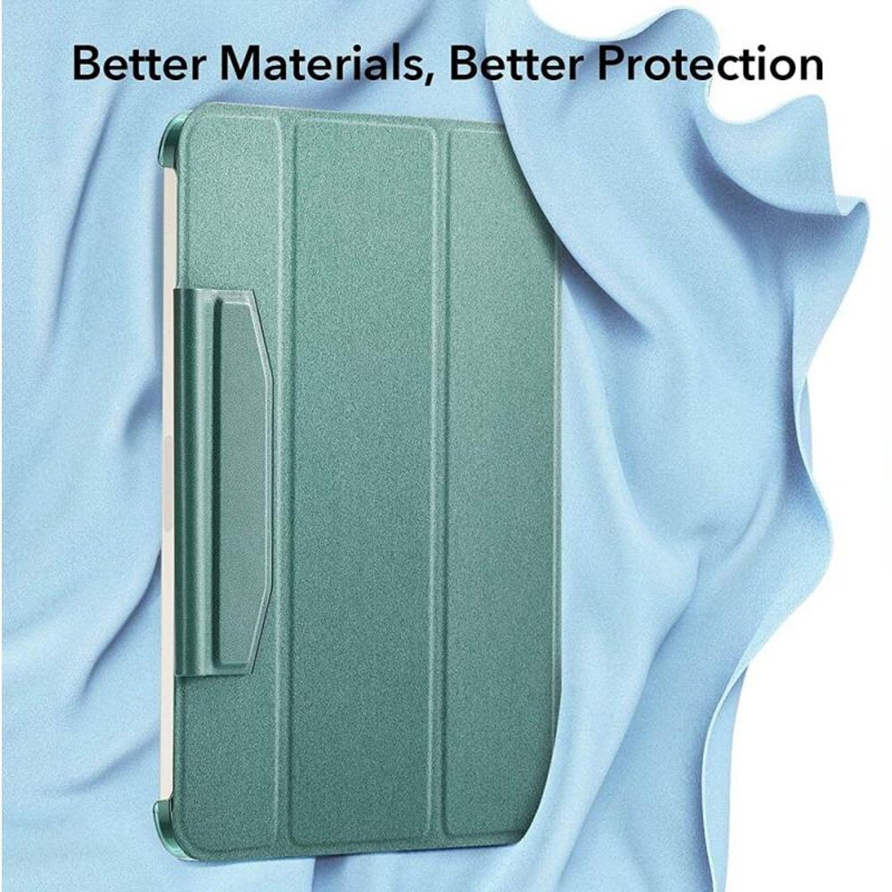 Husa tableta din piele pentru Apple iPad Air 4 2020, Air 5 2022, Protectie Completa, Functie de Stand, Verde