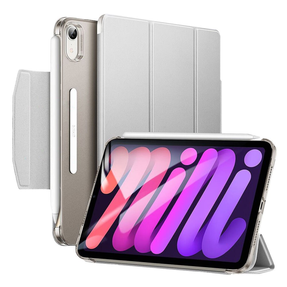 Husa tableta din piele pentru Apple iPad Air 4 2020, Air 5 2022, Protectie Completa, Functie de Stand, Gri