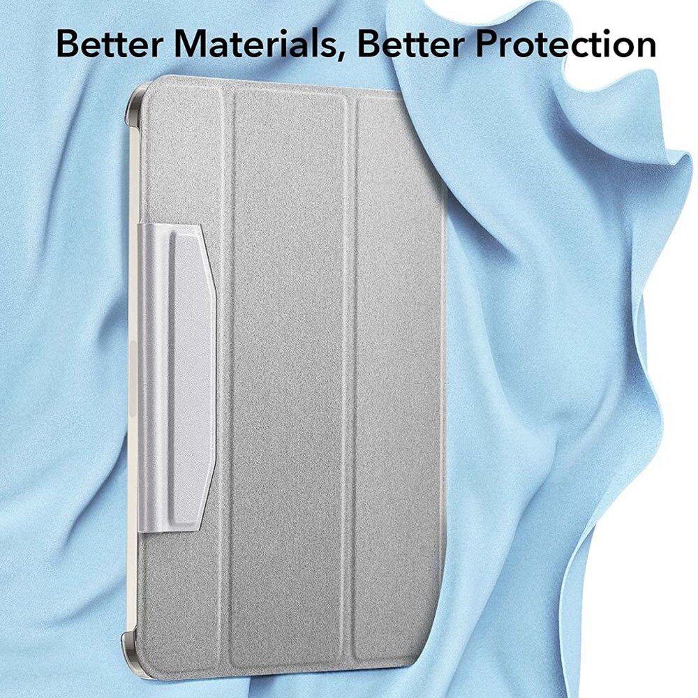 Husa tableta din piele pentru Apple iPad Air 4 2020, Air 5 2022, Protectie Completa, Functie de Stand, Gri