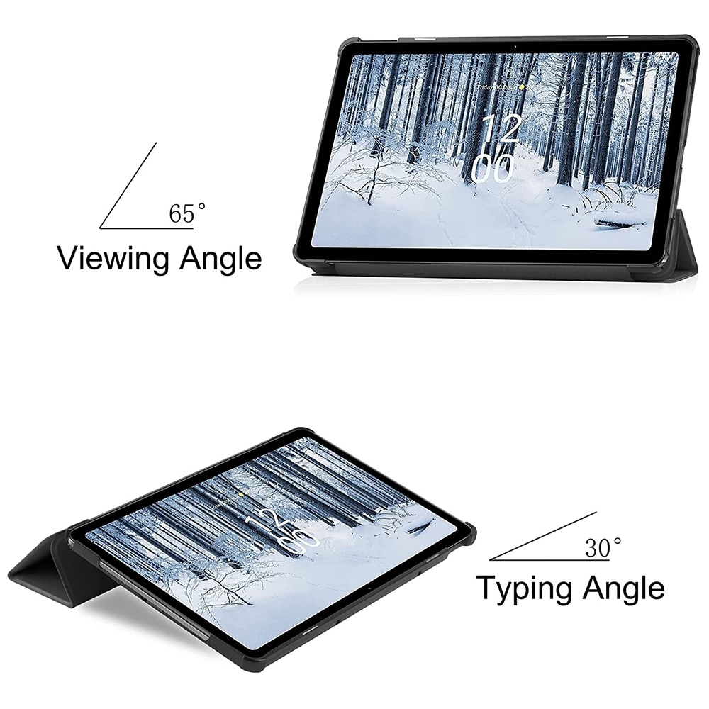 Husa pentru Nokia T21 10.4 inch, Lightweight Slim, trifold functie stand, negru
