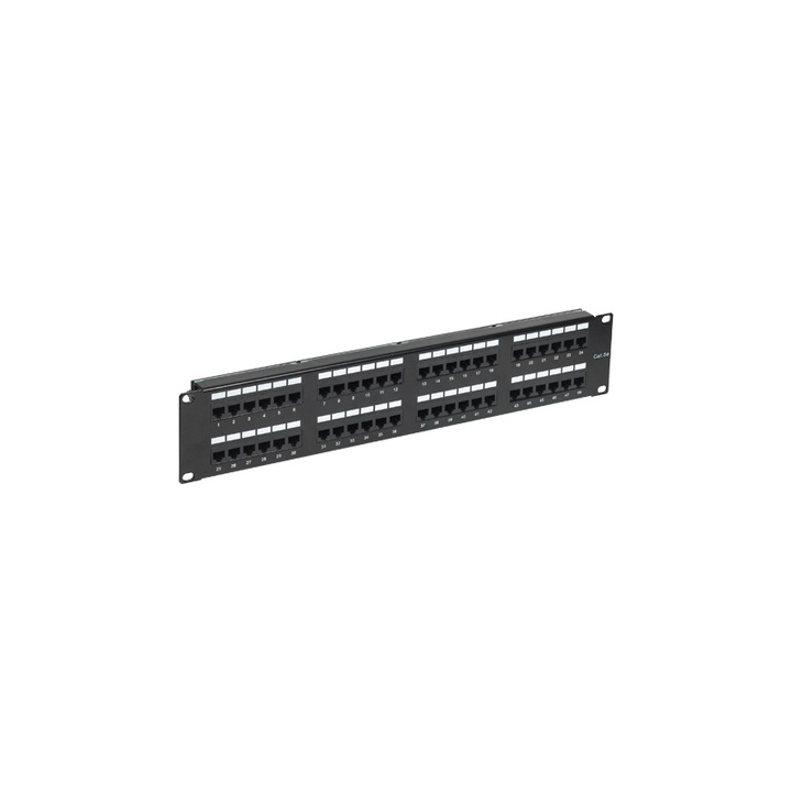 Patch Panel 2U, Utp Cat5E, 48 port Rj45 – Asytech hálózatok Asy-Pp-Utp5E-48