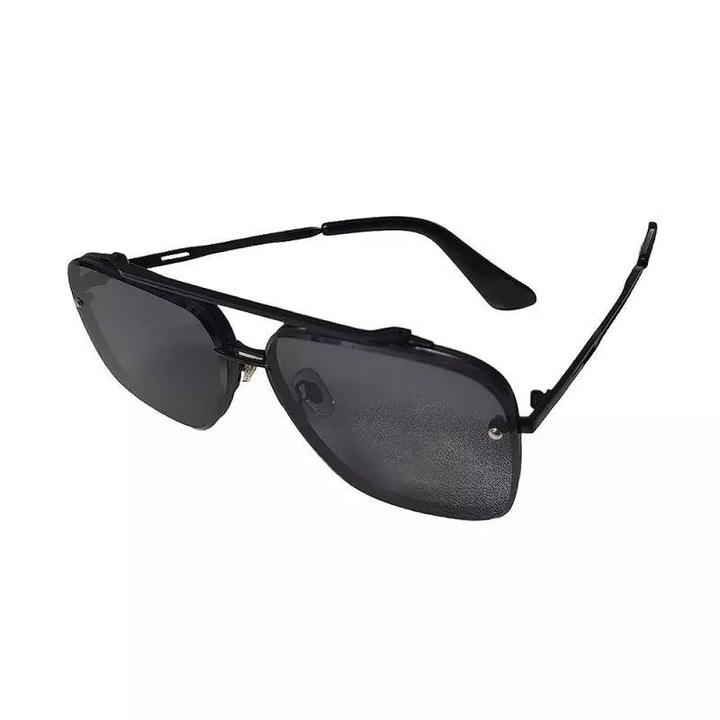 Ochelari De Soare Polarizati M27 SIKS, Negru, Retro, De Condus, Toc Inclus