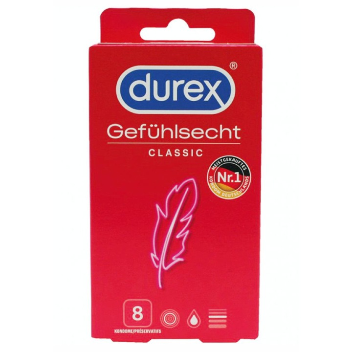 Prezervative Durex Clasic 8 bucati