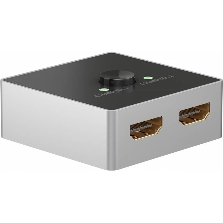 Kétirányú HDMI kapcsoló 2xIN-1xOUT, 1xIN-2xOUT, 4K/60Hz
