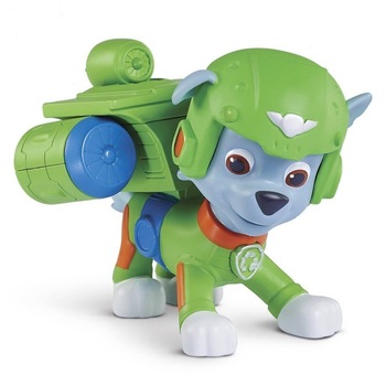 Figurina Spin Master Paw Patrol Air Rescue, Rocky cu accesorii Figurina Spin Master Paw Patrol Air Rescue, Rocky cu accesorii