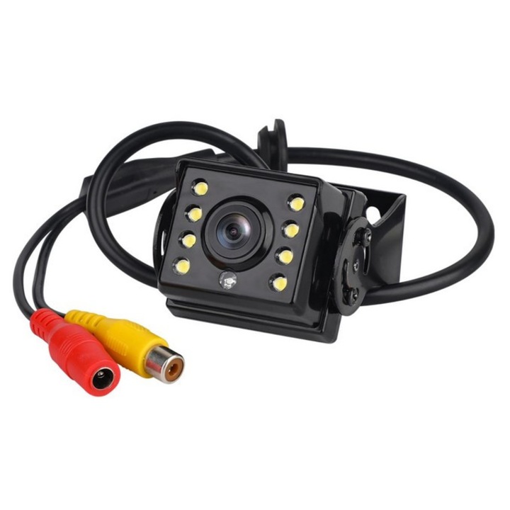 Camera Auto Marsarier 8 Lumini Vedere Noaptea Impermeabil Parcare Invers Iesire RCA
