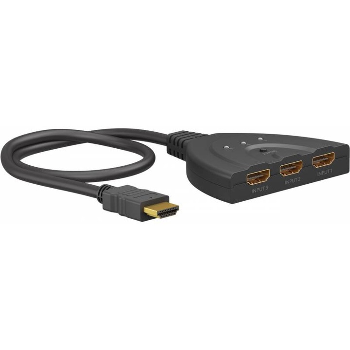 HDMI 3xIN, 1xOUT, 4K/30HZ kapcsoló