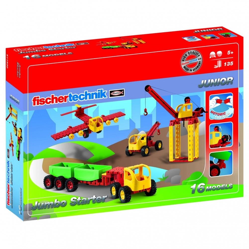 Set constructie Fischertechnik Junior Jumbo Starter, 16 modele